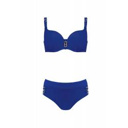 Dwuczęściowy kostium kąpielowy Self Mozambik S995J niebieski